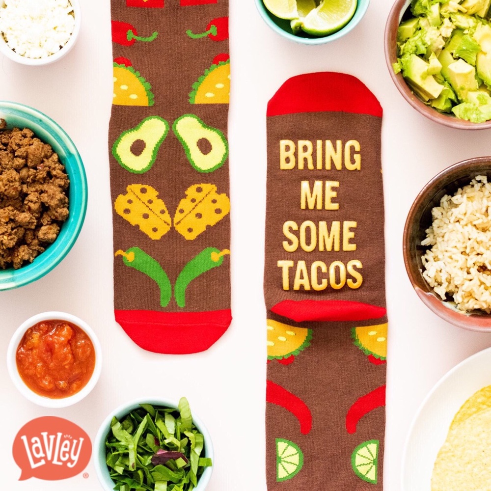 Lavley Bring me Some Tacos Socks